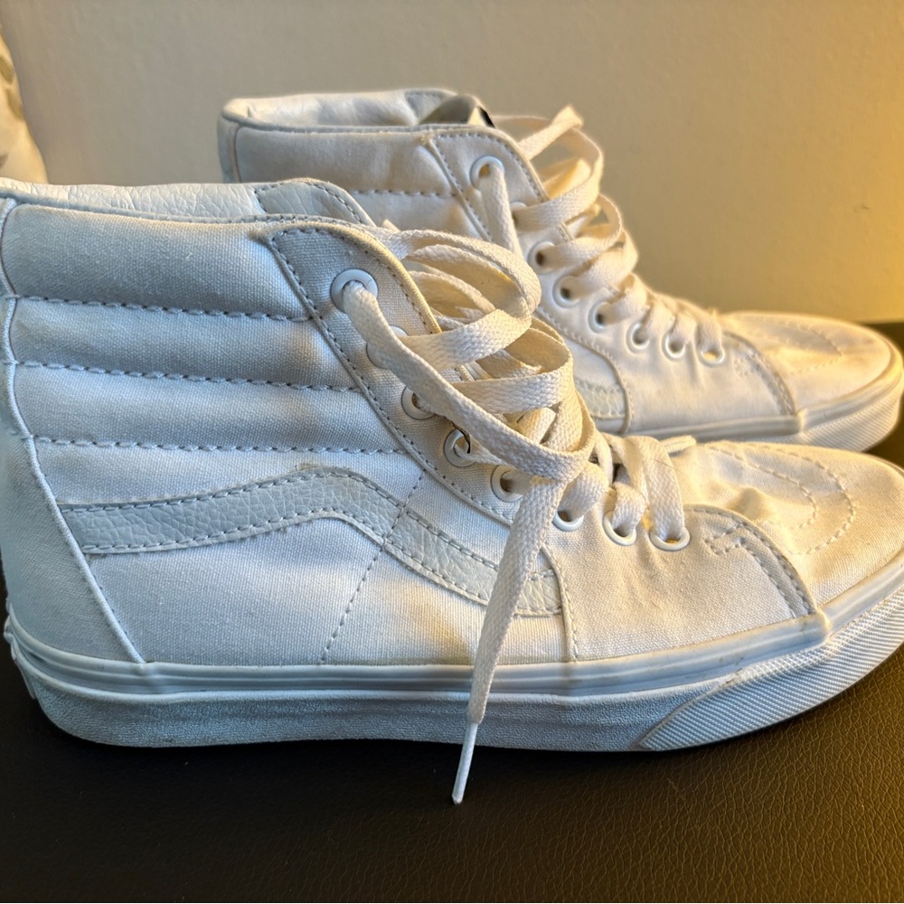 Vans White High-Top Sneakers